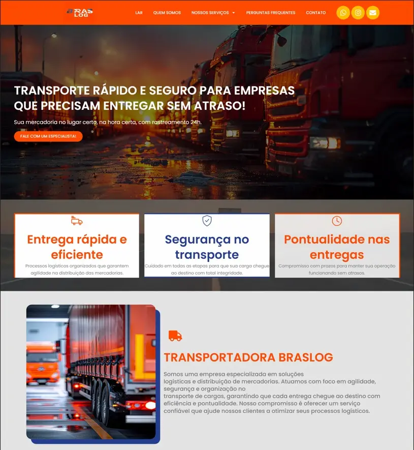 Site braslog trium solutions angra dos reis